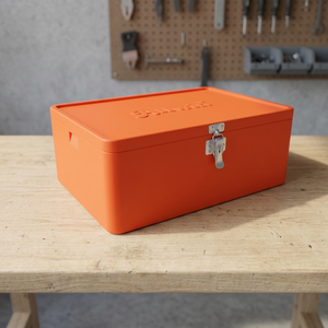 Orange Plastic Cooler Box 35L Insulated Non Spill Recyclable Portable <b>Storage</b> <b>Chest</b> Custom Color - Product Image 2