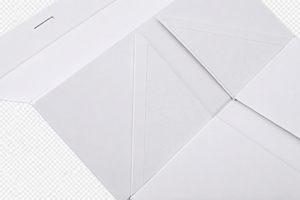 Caixa de Presente Rígida Dobrável Magnética Branca Personalizada com Logotipo em Hot Stamping, Ecológica, Portátil, com Laço de Fita de Cetim, em Papel Rígido Reciclável - Product Image 2