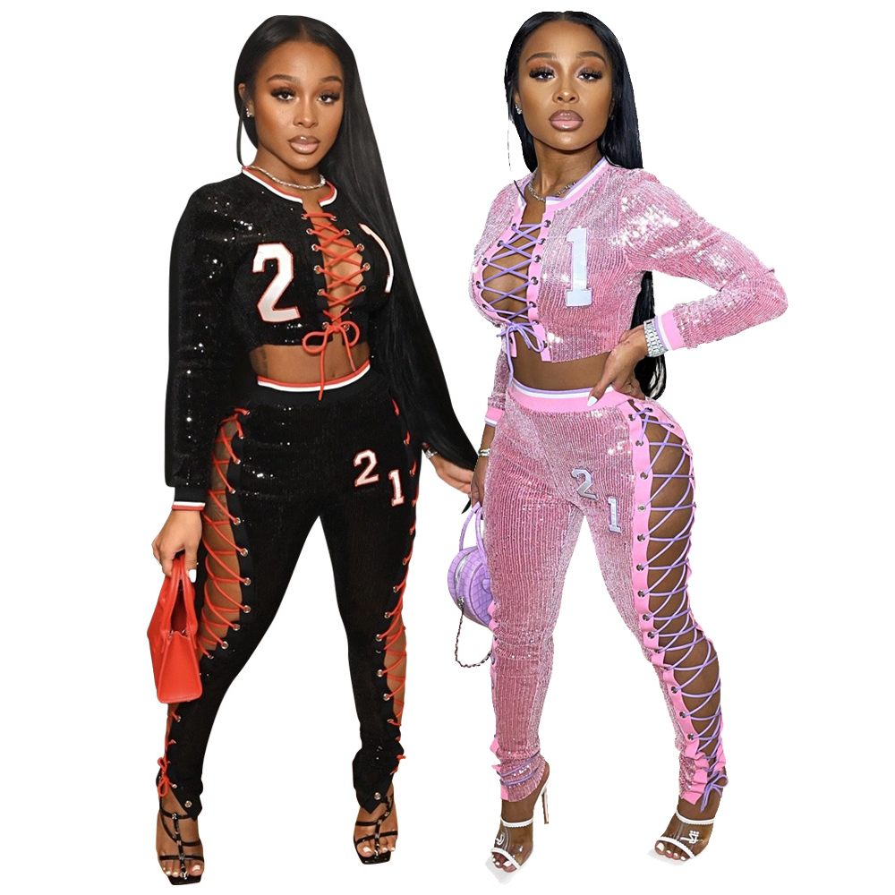 Женская одежда 2021, спортивные комплекты из двух предметов для бега и фитнеса, баскетбольные комплекты из джерси с блестками, спортивный комплект из двух предметов для байкеров и йоги