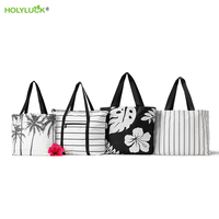 Sac de maquillage en Tyvek Dupont, pochette zippée en Tyvek, sacs pour maillots de bain hawaïens, sacs cosmétiques personnalisés en papier Tyvek Aloha pour la plage