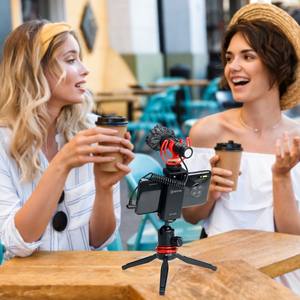 BOYA-Micrófono de doble cápsula XLR inalámbrico de escopeta de <span class=keywords><strong>condensador</strong></span>, micrófono para vídeo, iPhone, Android, teléfono inteligente, cámara, tableta - Product Image 5