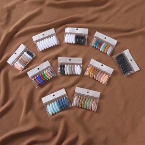 Nouvelle mode, écharpe anti-transparence multicolore, écharpe à aiguille, boucle d'écharpe, épingle de sûreté en plastique colorée, clip d'écharpe, couvre-épingle, 8 sachets d'épingles à broche - Product Image 1