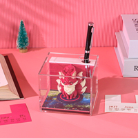 Bloc-notes 3D renard, calendrier de bureau créatif, notes adhésives en papier découpé, bloc-notes animal mignon, modèle décoratif à déchirer
