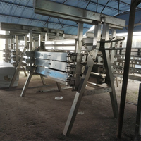 Machine automatique d'épluchage de volailles, 6000 oiseaux/jour, moteur principal pour l'élimination des plumes pour ligne d'abattage de poulets et de canards