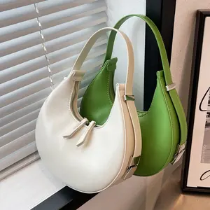 2023 New Latest Trendy Underarm Purses Small Jelly Shoulder Lady Half Moon Handbag Hot Underarm Bag for Female