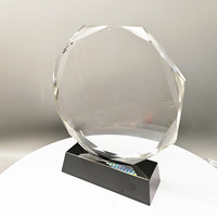 Trofeo de Cristal Octogonal Personalizado, Diseño Deportivo, Resistente al Agua, Barato, Venta al Por Mayor de Fábrica, Recuerdo
