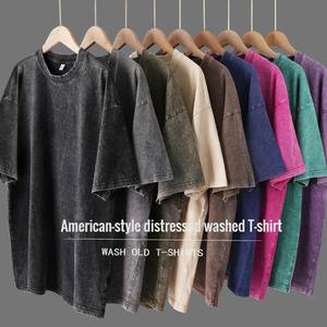 เสื้อยืดวินเทจผ้าฝ้าย 100% น้ำหนัก 250 กรัม ย้อมสีแบบ Eco-Friendly ทรงโอเวอร์ไซส์ แขนสั้น ยูนิเซ็กซ์ สำหรับงานพิมพ์ลายแบบรีดร้อน รับผลิตแบบ OEM - Product Image 5