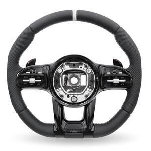 Volant complet à fond plat pour <span class=keywords><strong>Mercedes</strong></span> Benz W238 W253 <span class=keywords><strong>CLA</strong></span> <span class=keywords><strong>45</strong></span> W639 C43 A180 A220 C219 - Product Image 2