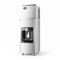 Machine à glaçons en cubes commerciale en acier inoxydable, capacité 40-60 kg, pour comptoir, acceptant les commandes OEM