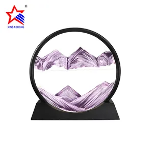 XINBAOHONG 2023 nouveau Design sablier 3D Mobile peinture sur sable liquide Art mouvement pour décoration de bureau cadeaux