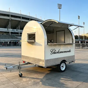 Chariot de restauration mobile électrique pour hot-dogs et café, conforme aux normes allemandes, pour la vente de snacks en extérieur, avec certification CE - Product Image 1