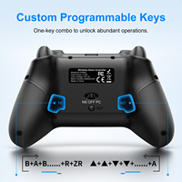 Manette de jeu sans fil Honcam Hall Trigger Hall Joystick Switch2 6 axes avec capteur de vibration double pour PC, Switch, Android, iOS