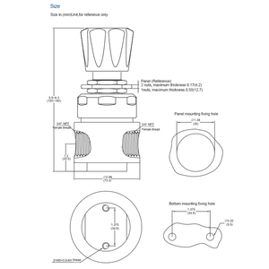 Régulateur de pression haute pression SS316L R13 500 psi Entrée 150 psi <span class=keywords><strong>Sortie</strong></span> réglable 3/4 po NPT Certifié ISO - Product Image 5