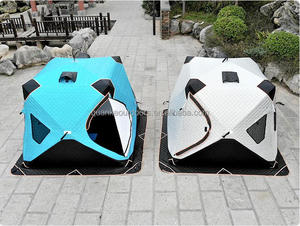 3-4 camping en plein air tente <span class=keywords><strong>safari</strong></span> de luxe Plus coton épaississement pêche igloo tente pêche sur glace hiver Tube automatique tente - Product Image 4