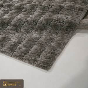 Alfombra de lujo LandScopeTech, peluda, de 25 mm de altura, color antracita, suave, ecológica, estilo Wilton belga, con aislamiento acústico. - Product Image 4