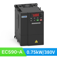 Variateur de fréquence triphasé EC590-A 380V 0,75kW, variateurs de fréquence AC, inverseurs de fréquence VSD VFD pour moteurs