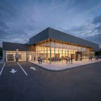 Edificio de Estructura de Acero, Salón de Exposiciones de Automóviles/Taller de Autos 4S/Sala de Exposiciones, Almacén Metálico de Gran Envergadura, Taller con Estructura de Acero