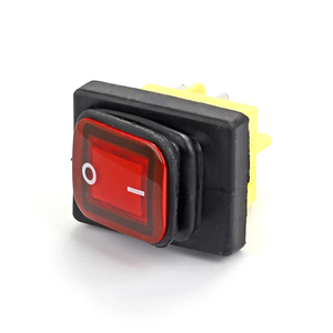 Interrupteur à bascule étanche 16A 250V avec voyant lumineux Interrupteur à bascule lumineux 4 broches marche/arrêt pour équipement industriel - Product Image 2