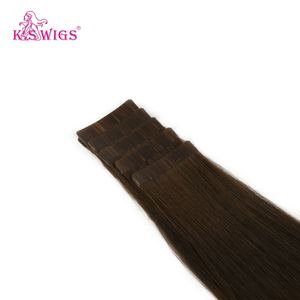Extensiones de cabello con cinta adhesiva K.SWIGS Premium Double Drawn, 100% cabello humano virgen Remy, puntas gruesas, uso natural y cómodo. - Product Image 2