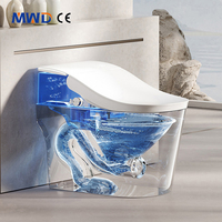 WC intelligent électrique MWD en céramique avec réservoir intégré, ouverture automatique et bidet intelligent, idéal pour les salles de bain d'hôtel - Offre spéciale CE