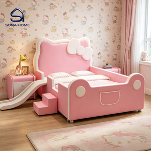 <span class=keywords><strong>Letto</strong></span> <span class=keywords><strong>per</strong></span> <span class=keywords><strong>Bambini</strong></span> con Scivolo, Sponde di Sicurezza e Struttura in Legno Massello - Product Image 1