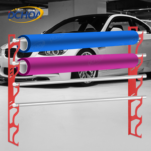 DCHOA Personalizar Logotipo e Cor Liga De Aço Wall Mounting Wrap Vinyl Roll Storage <span class=keywords><strong>Rack</strong></span> Vinyl Roll Holder - Product Image 6