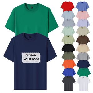 Camisetas Personalizadas de Algodón Puro para Hombre, Tallas Grandes, para Personal de Oficina, Secado Rápido, Transpirables, para Trabajo en Equipo, Publicitarias - Product Image 1
