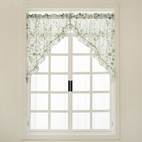 Rideau de porte transparent XinLan style pastoral à motifs floraux et paysagers, séparateur de pièce pour salle à manger, idéal pour l'été