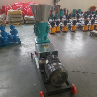 Machine à granulés d'aliments portative à entraînement électrique rotatif pour volailles et céréales, idéale pour les petites exploitations agricoles, compacte et pratique pour l'alimentation.