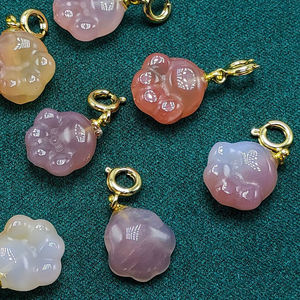 <span class=keywords><strong>จ</strong></span>ี้เมล็ดบัวอาเกตธรรมชาติหลากสี ราคาพิเศษ สำหรับทำสร้อยคอ งานประดิษฐ์เครื่องประดับ DIY - Product Image 6