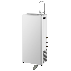 <span class=keywords><strong>Fontaine</strong></span> à <span class=keywords><strong>eau</strong></span> froide commerciale sur pied en acier inoxydable, à commande par pédale, pour gymnases et parcs publics - Product Image 1