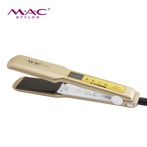 Lisseur à cheveux large à écran tactile Planchas De Cabello <span class=keywords><strong>Pro</strong></span> fer plat Mch chauffage Lcd plaque de titane fer à lisser - Product Image 3