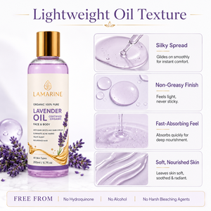 Aceite de Semillas de Lavanda Orgánico de Marca Privada, Aceite Esencial Puro para Masajes Corporales, Ayuda para Dormir, Anti-Manchas Oscuras, Hidratante para la Piel - Product Image 4