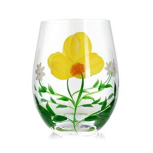 Vente en gros de peintures <span class=keywords><strong>à</strong></span> la main de jolies fleurs <span class=keywords><strong>verres</strong></span> <span class=keywords><strong>à</strong></span> pied en verre <span class=keywords><strong>verres</strong></span> <span class=keywords><strong>à</strong></span> vin décoratifs gobelet <span class=keywords><strong>à</strong></span> boisson peint ballon verre <span class=keywords><strong>à</strong></span> vin - Product Image 3