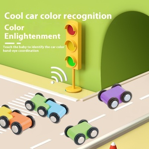 Pista de Carreras Multicapa con Coches de Inercia, Juguete de Madera para Niños, Desafío de Seguimiento Visual para Bebés, Niños y Niñas - Product Image 4