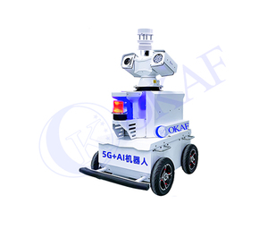 Trí tuệ nhân tạo di động Sentry robot IP PTZ <span class=keywords><strong>camera</strong></span> an ninh với Trạm thời tiết tự động - Product Image 1