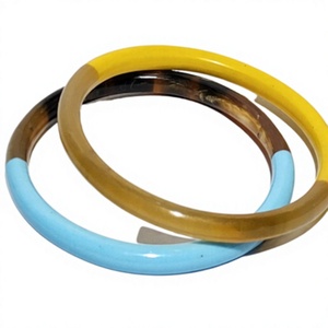 Bracelet vintage en céramique et résine, design géométrique fantaisie, unisexe, classique, élégant, fait main, pour fête, anniversaire, femme - Product Image 3