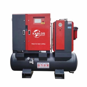 Kalors 15Hp 11Kw compressore d'aria a vite industriale stazionario con serbatoio dell'essiccatore dell'aria - Product Image 1