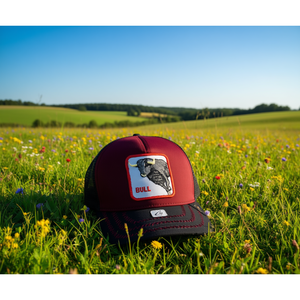 Gorra Trucker con Bordado de Toro, Ajustable, de Seis Paneles, Malla, Unisex, Casual, para Adultos, Tela de Poliéster y Algodón - Product Image 2