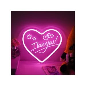 love neon I love you letters decorative light wedding confession carving luminous acrylic character