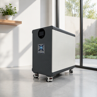 Système de stockage d'énergie solaire au lithium tout-en-un 32 kWh avec onduleur à onde sinusoïdale pure 32 kW, MPPT 120-450 Vcc, moniteur Wi-Fi, empilable, garantie 10 ans