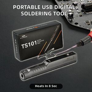 Kit de fer à souder numérique portable <span class=keywords><strong>Miniware</strong></span> TS101 avec cordon, embouts et poignée ergonomique, chauffe en 8 secondes, garantie 1 an pour téléphone portable - Product Image 2