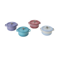 Batterie de cuisine Morden Mini soupière colorée en fonte