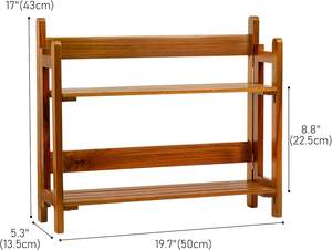 Organisateur de comptoir de cuisine en bambou, <span class=keywords><strong>étagère</strong></span> de rangement en bois pour <span class=keywords><strong>épices</strong></span>, présentoir, <span class=keywords><strong>étagère</strong></span>s de salle de bain - Product Image 6