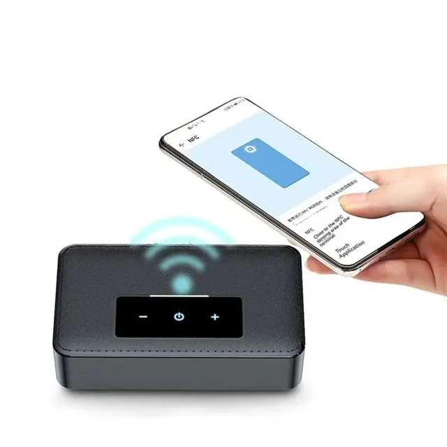 New NFC BT Audio Receiver Transmitter Adapter 3.5mm RCA AUX Output Wireless  Aux Stereo Receptor for Amplifier Speaker