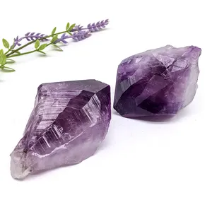 Wholesale Cheap Price Rough Dark Amethyst Stone Natural Crystal Amethyst Specimen Amethyst Point For Decoration