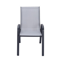 Chaises de salle à manger de patio empilables modernes, cadre en acier, bois pour pelouse, terrasse, plage, camping, jardin, restaurant, salon, loisirs