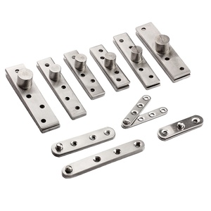 Charnière de porte invisible rotative à 360 degrés Heaven Earth en acier inoxydable, charnière supérieure et inférieure en bois pour salle de bain - Product Image 2