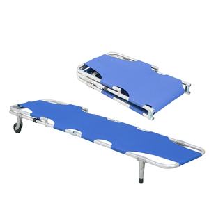 Camilla Médica Plegable Personalizada con Ruedas, Carro de Aluminio con Tela Oxford/Cuero para Transporte de Emergencia en Ambulancia - Product Image 5