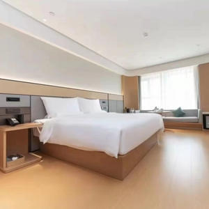 Juego de muebles de dormitorio de hotel de madera sólida y duradera moderna personalizada con garantía de 3-5 años para apartamentos - Product Image 2